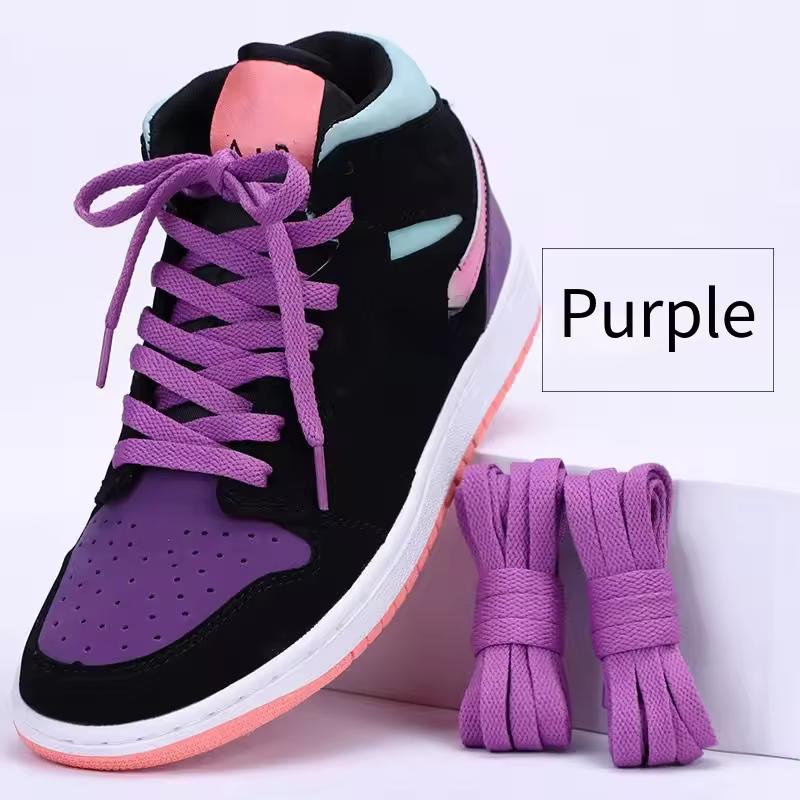 1 pair flat shoes Solid color shoelaces Canvas shoes sports and leisure shoelaces length 100/120/140/160/180cm Shoe accessories - Image 27