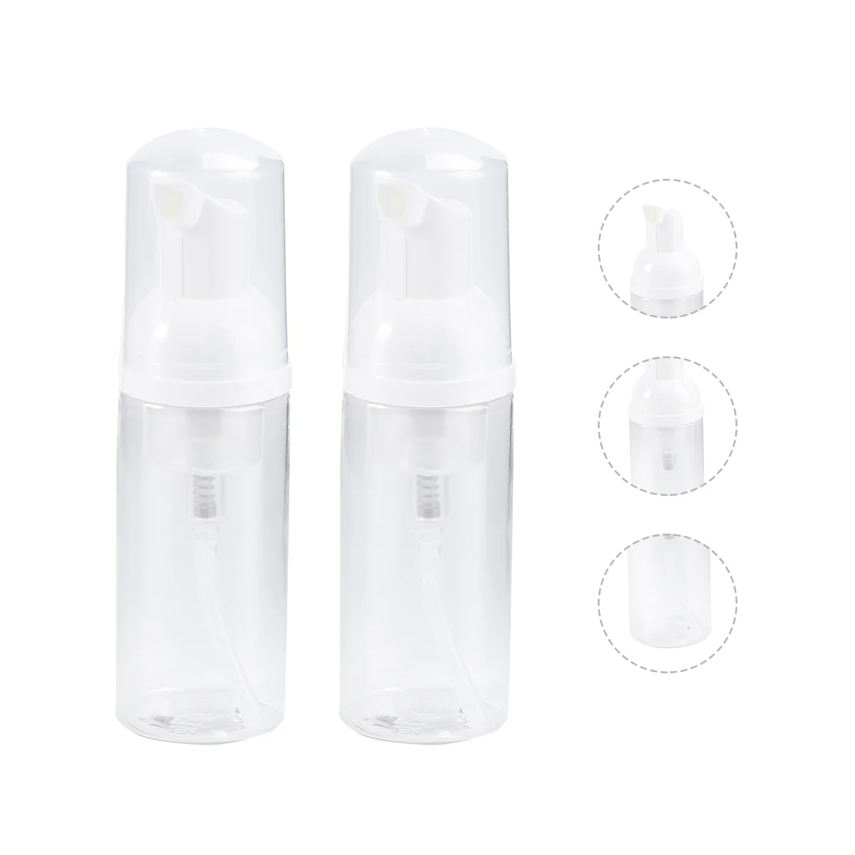 

2 Pcs Reusable Empty Bottles Containers Dispenser Pump Refillable Travel Spray Hand Soap