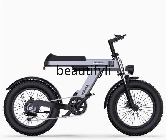 

Electric all-terrain off-road power bicycle lithium battery variable speed 20-inch transportation battery beach motorcycle