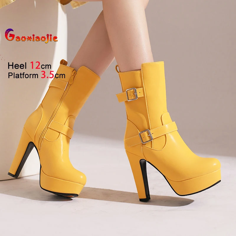 Mid Calf Boots Woma… - image