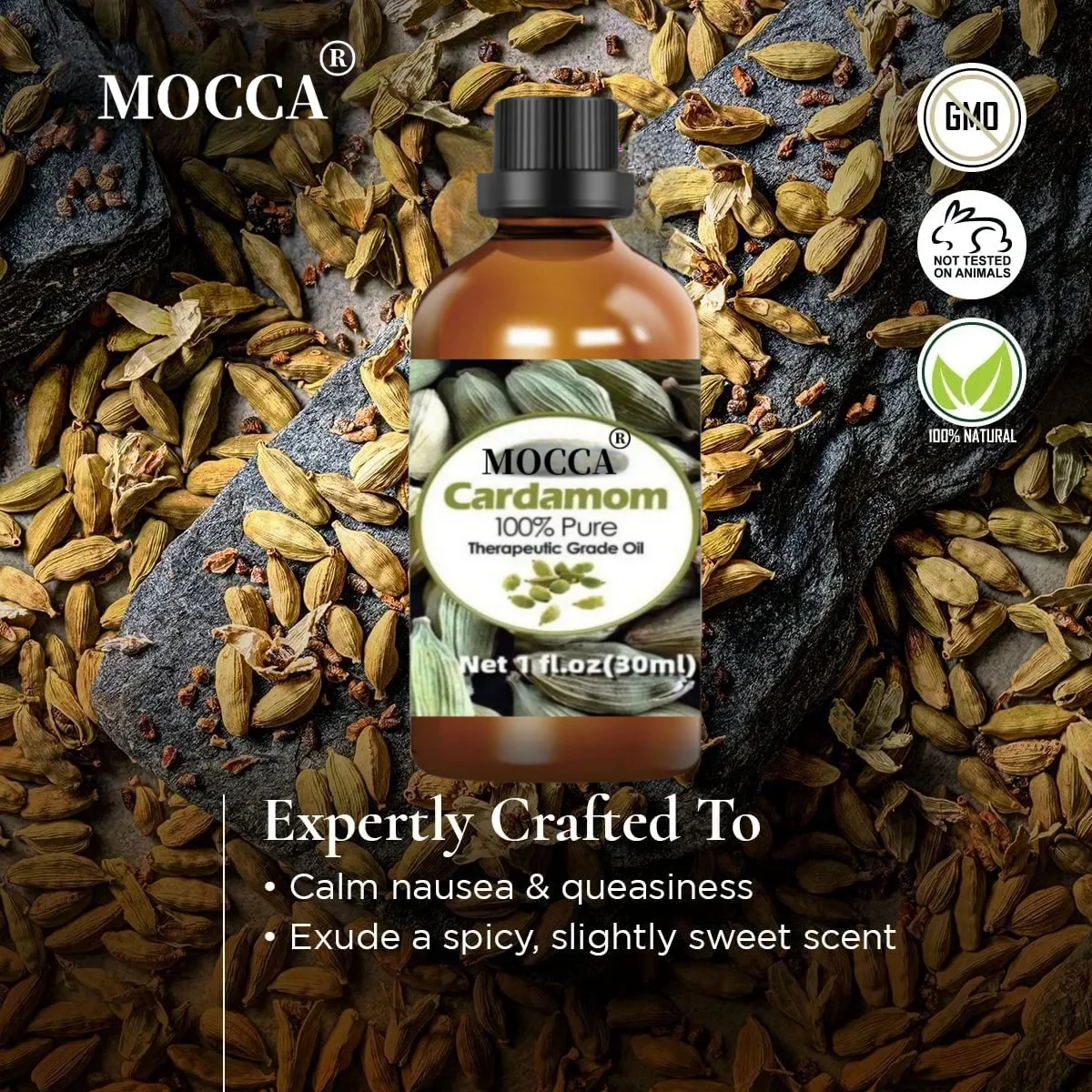 Cardamom Essential Oil (30ml) - Spicy & Slightly Sweet Scent