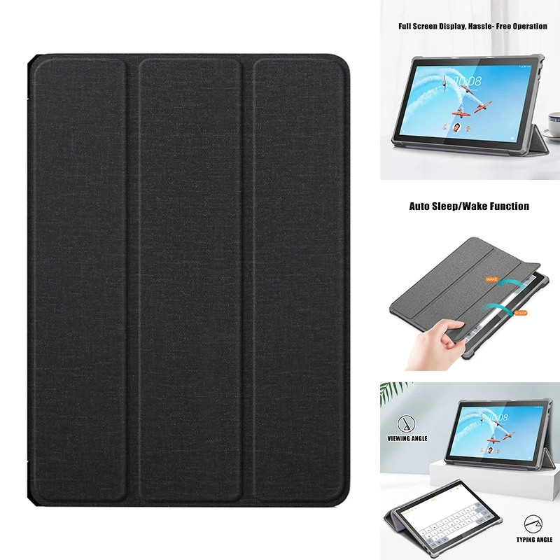 For Lenovo M10 Tb-X605F Tb-X505X 10.1 Inch Ultra-Thin Lightweight Tablet Leather Case