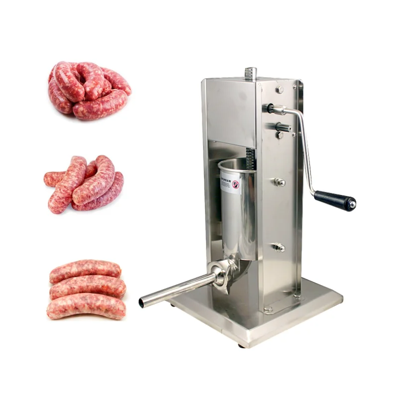Manual Sausage Stuffer Maker 7L/15L Stainless Steel for Home Kitchen Restaurant Commercial Sausage Filler Filling Machine