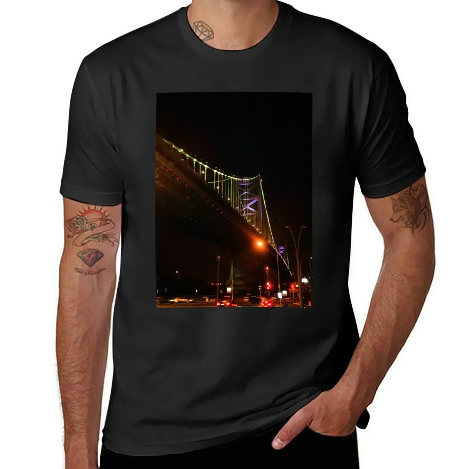 Philly to NJ T-Shirt oversized t shirt plus size tops cute tops quick drying Men's cotton t-shirt