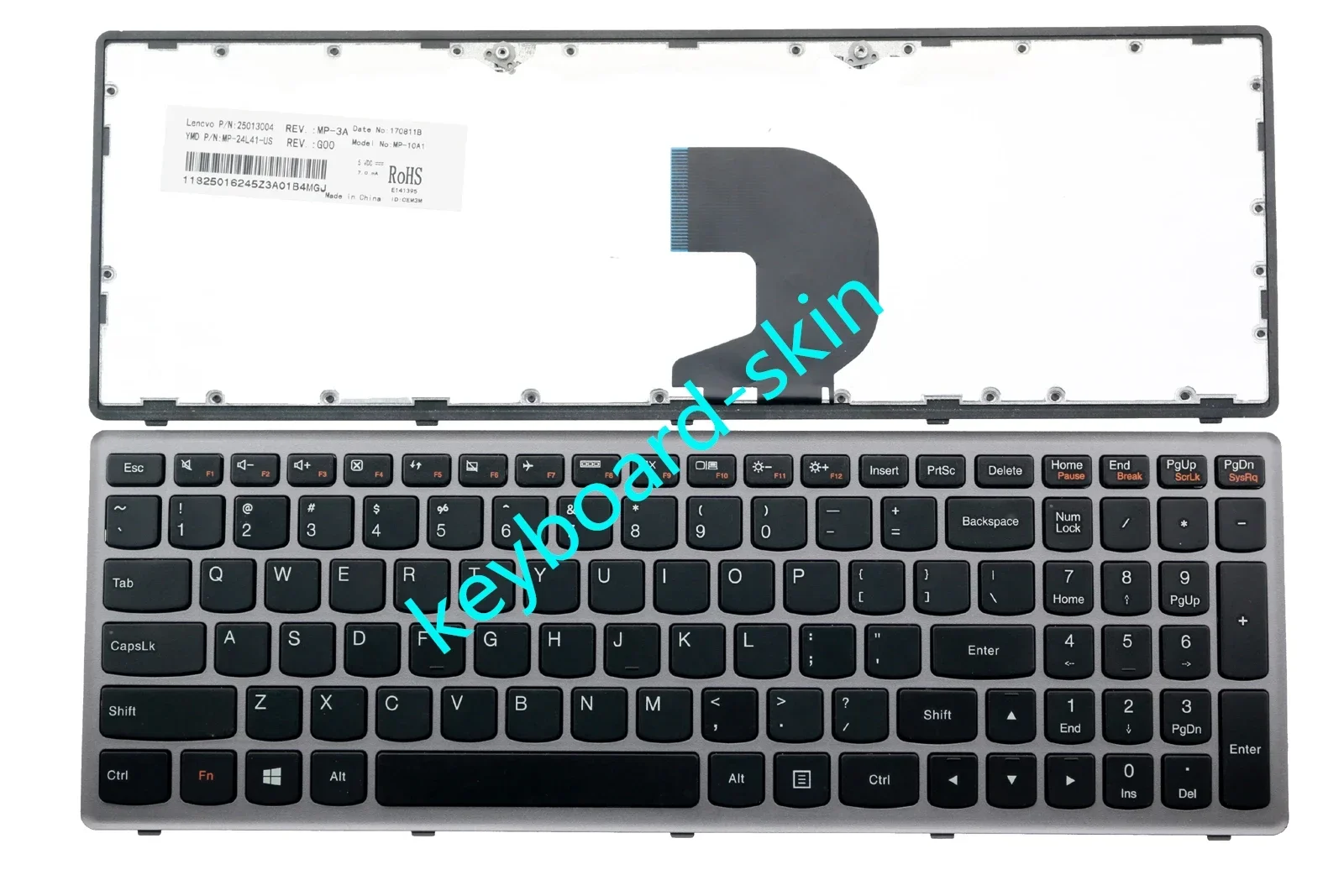 Nowa klawiatura US bez podświetlenia dla Lenovo Ideapad P500 P500A Z500 Z500A 9z. N8rsc. 301 PK130SY1D00 laptop