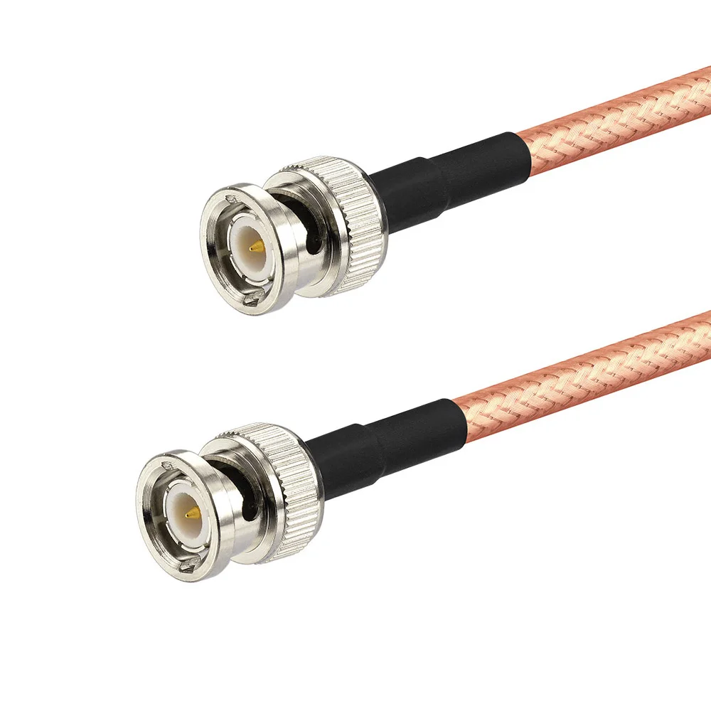 

Superbat BNC штекер к вилке, прямой радиочастотный коаксиальный соединительный кабель с косичкой RG142, длина 3 фута 1 м для рынка электронных компонентов