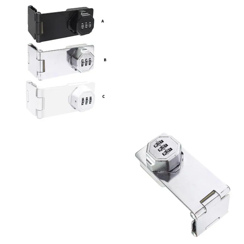 

R9UF Combination Door Bolt Multipurpose Door Hasp for Privacy in Home Storage Areas
