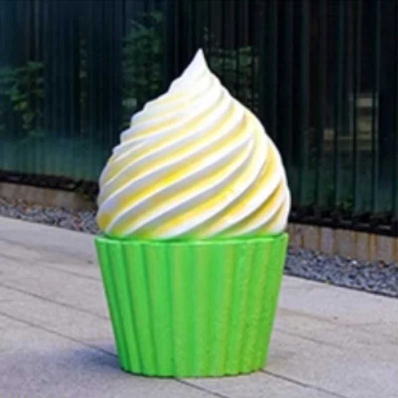 

Large Candy Christmas Ornament Sculpture Modern Candy Macaron Ice Cream Statue
