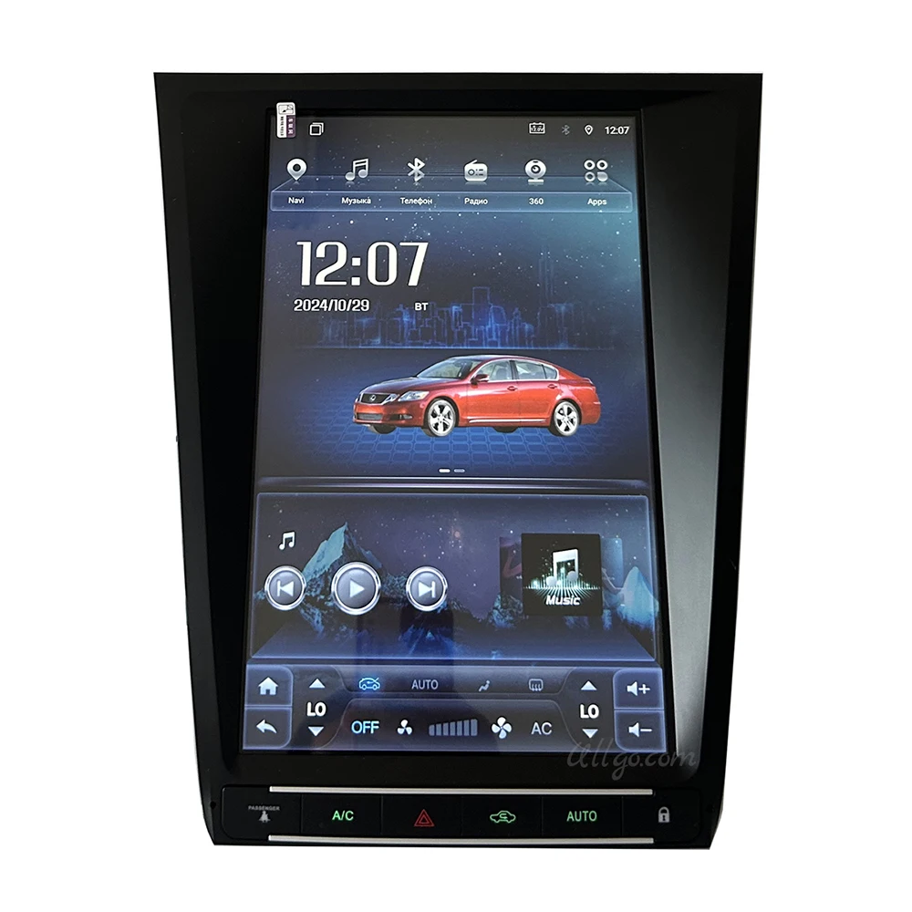 12.8 Inch Vertical Screen Android Car Head Unit for Lexus GS300 GS450 2005-2011