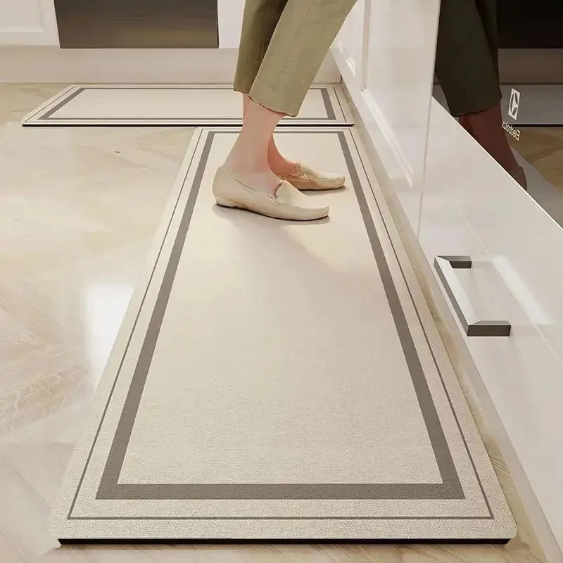 Kitchen Door Steps Water-Absorbing Oil-Absorbing Non-slip Foot Mats Diatomite Bathroom Water-Absorbing Floor Mats