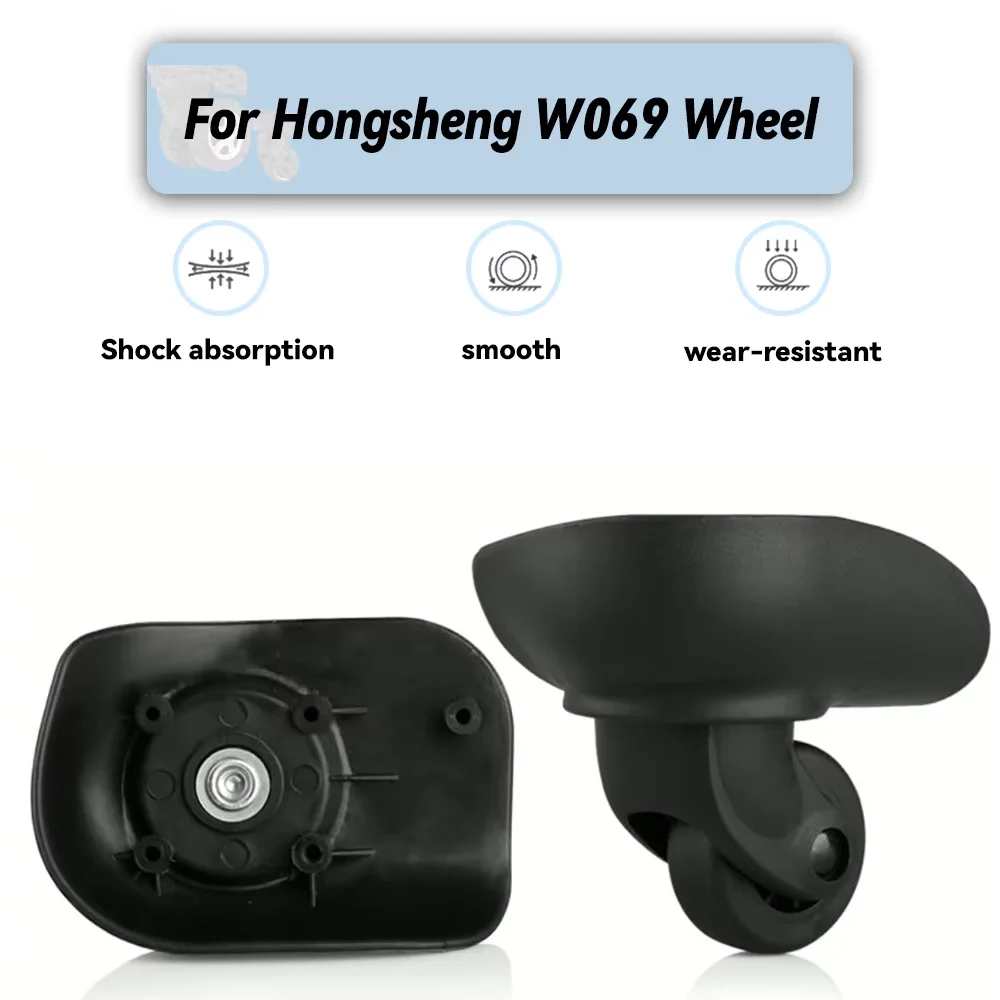 

For Hongsheng W069 Universal Wheel Replacement Suitcase Rotating Smooth Silent Shock Absorbing Wheel Accessories Wheels Casters