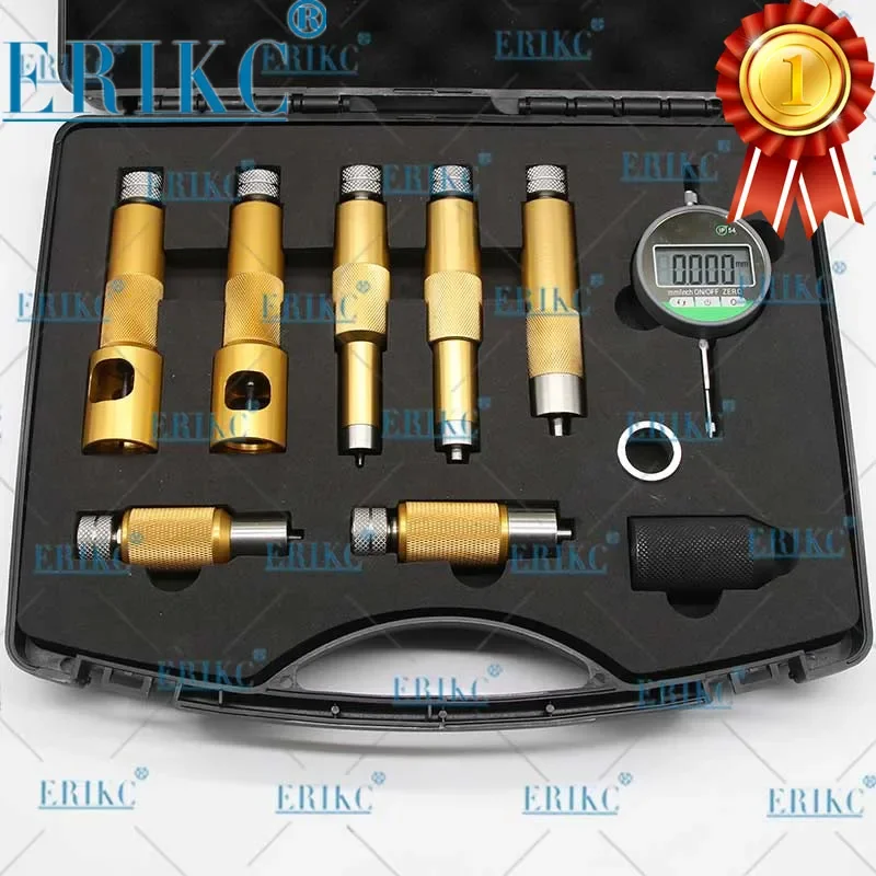 ERIKC Injector Shims Lift Measuring Instrument E1024007 Common Rail Injector Nozzle Washer Space Testing Tools Sets