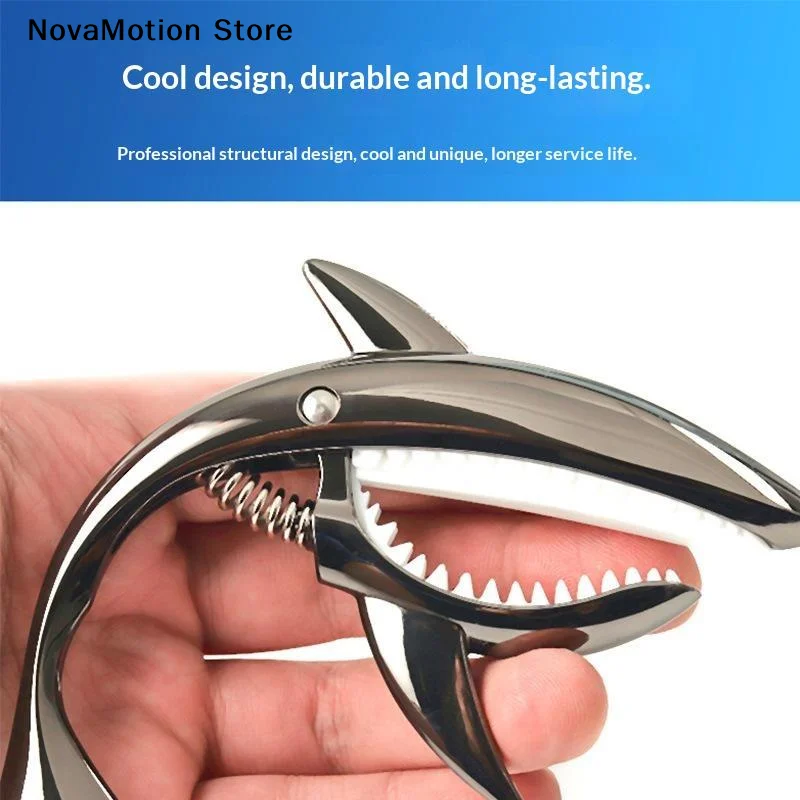 [NM] シャーク型亜鉛合金ギターカポ、クイックリリース滑り - Guitar Capo Clip のレビューと価格