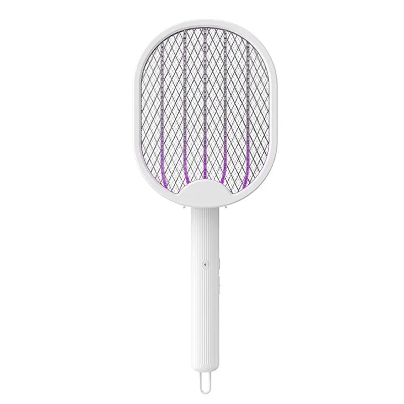 AB46-Insect Swater Electric Mosquito Swatter Rechargeable Fly Trap Mosquito Swatter Racket With UV Bug Zapper For Home Use