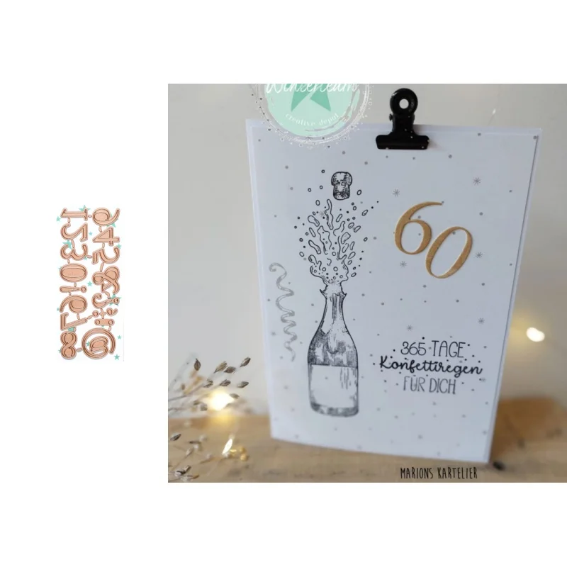 Neue Ankunft Presell Nummer Stanzformen und Stempel für DIY Scrapbooking/Fotoalbum, dekorative Prägung, DIY-Papierkarten