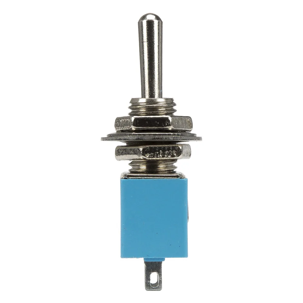 10 teile/los MTS-101 perforieren durchmesser 6 mm selbst-lock 2 pin AUF-OFF SPST 2 positionen kippschalter