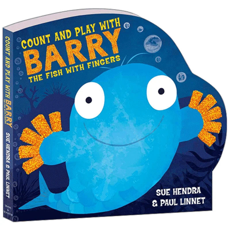 

Count & Play with Barry the Fish with Fingers,Children's aged 2 3 4 5 6 English Picture Book, Board Book 9781471178344