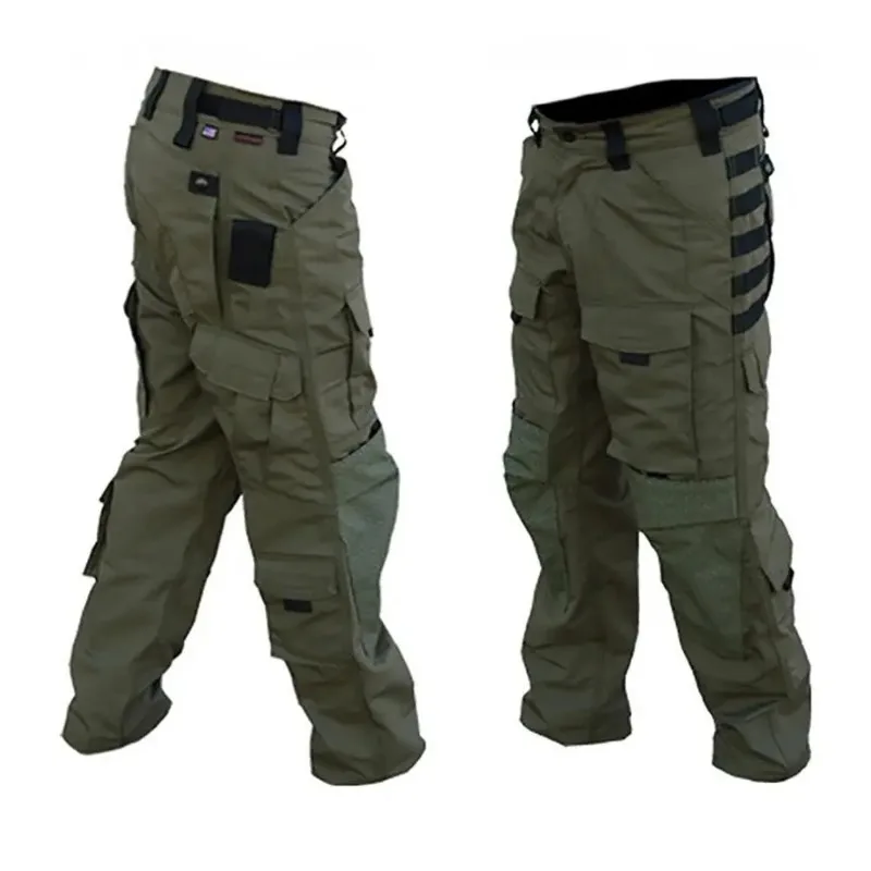 Spedizione gratuita Combat Men Pants Army Military Airsoft Tactical Bottoms caccia Multicam tasche Multiple pantaloni a gamba dritta