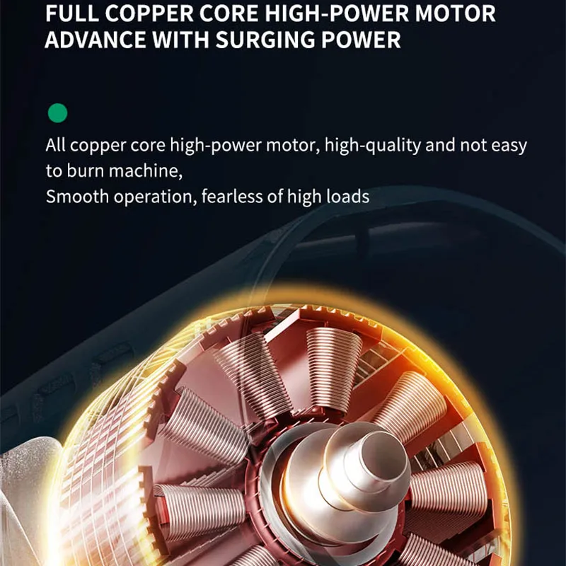 Powerful Brushless Turbo Electric Blower Handheld Violent Fan Snow Leaf Dust with Thrust 600g Compatible with 18V Tool Battery