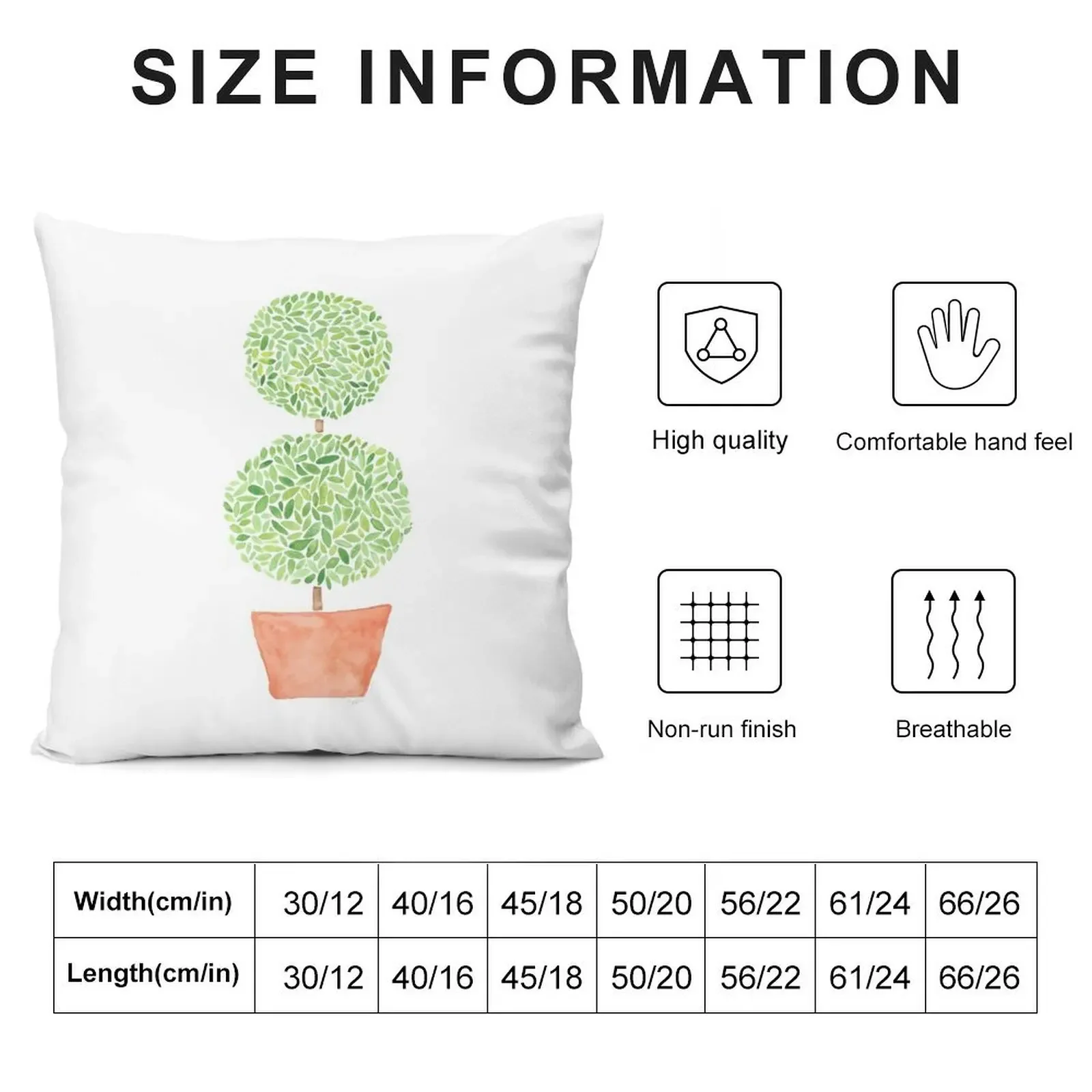 Topiary Throw Pillow Pillowcases For Pillows Throw Pillow Covers Cushion Cover Decorative Sofa Cushions pillow