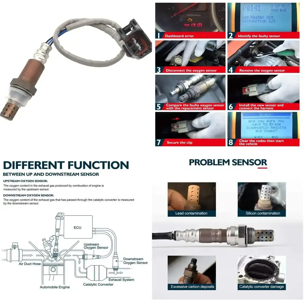 

Oxygen Sensor for Suzuki 18213-57K01 18213-57KA0-000 Car Auto Parts Engine Emission Control Sensor O2 Sensor Compatible with