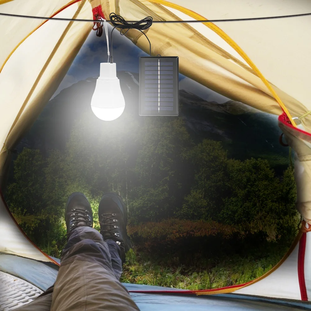 

5 В 15 Вт 300LM Солнечная энергия Уличная лампа Портативная USB аккумуляторная лампа Длительный срок службы Низкое энергопотребление Светодиодная лампа