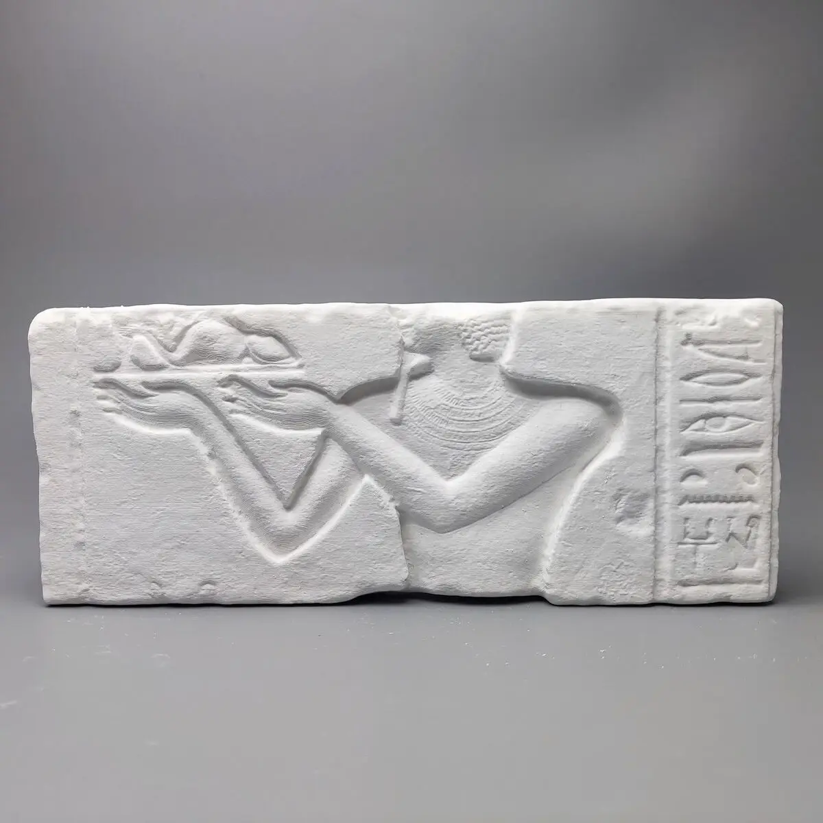 Egyptian fragment relief art plaster vintage relief art ornaments graduation statue portrait plaster statue antique
