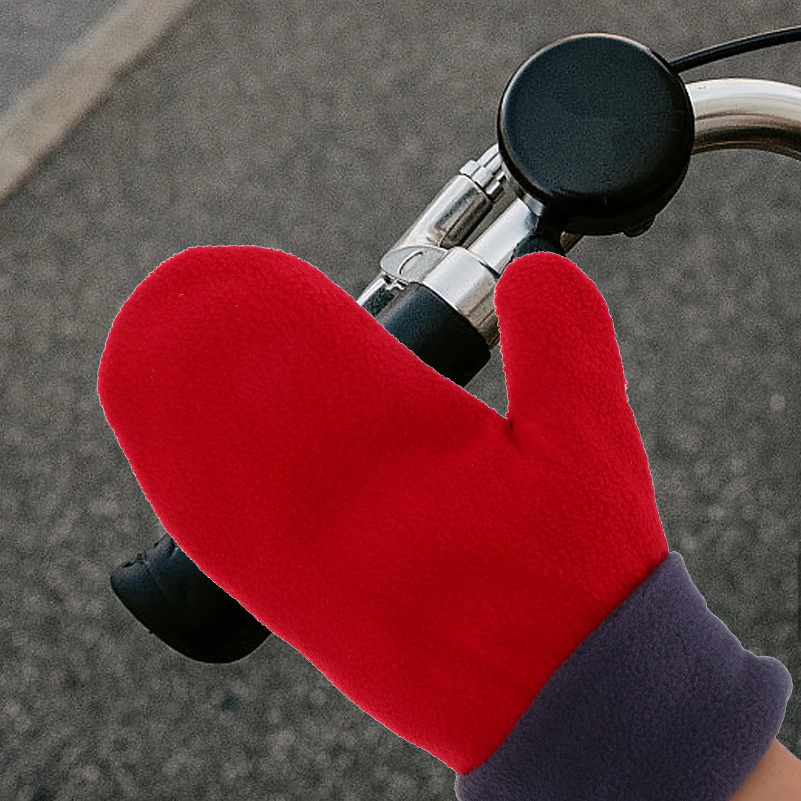 

Thickened Fleece Gloves Winter Mittens for Men Women Baby Kids Blue Toddler Christmas Knitted Unisex Cycling Riding Gloves Warm