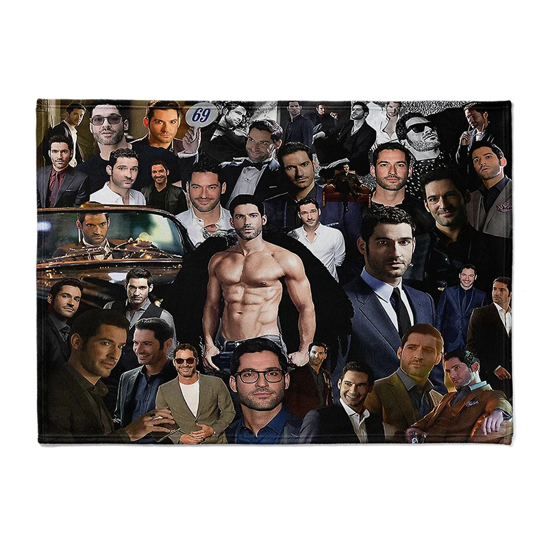 Gaslight Gatekeep Girlboss  Tom Ellis Photo Collage  Blanket for Women Men Girls Boys Kids Pets Dogs Cats Couch Sofa