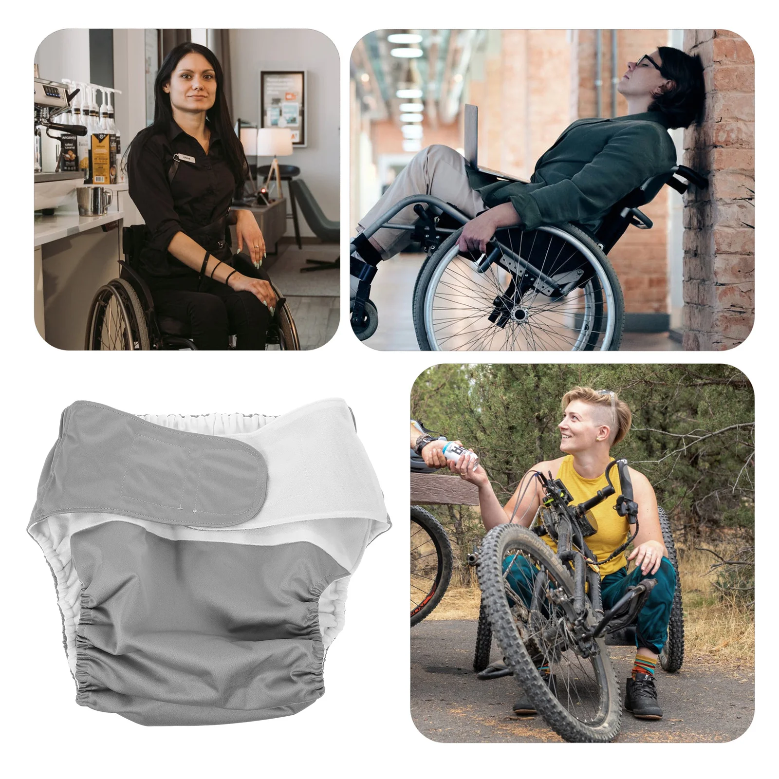 حفاضات الكبار قابلة لإعادة الاستخدام مانعة للتسرب سلس البول الملابس الداخلية قابل للتعديل الخصر لكبار السن بعد الولادة مستشفى الاستخدام المنزلي