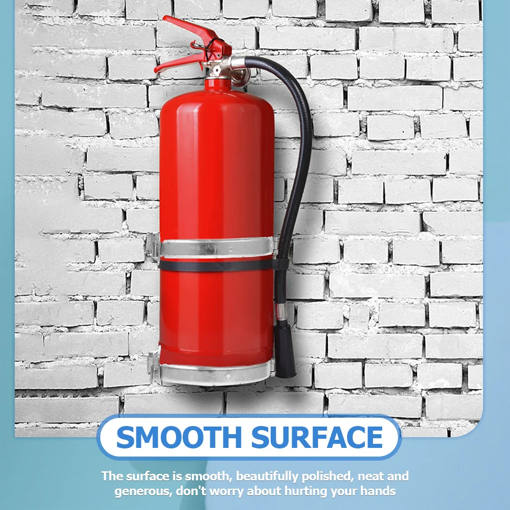 

2pcs Zinc Fire Extinguisher Stand Iron 2kg Fire Extinguisher Mounting Kit Capacity Truck Wall Bracket Home Use
