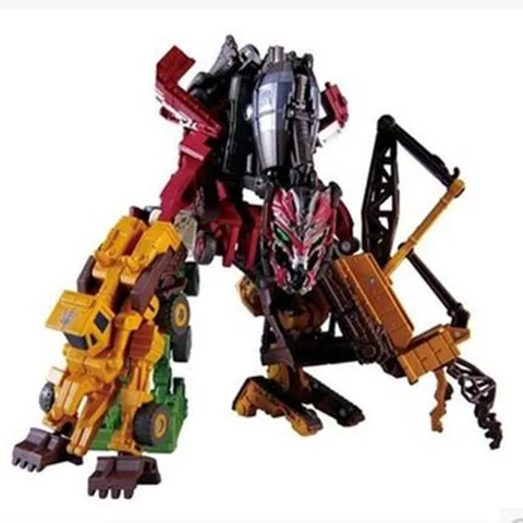 Transformation The Last Knight ko 7 in 1 movie Devastator combiner  figure toy PVC Actin Figure Kid Doll robot toy