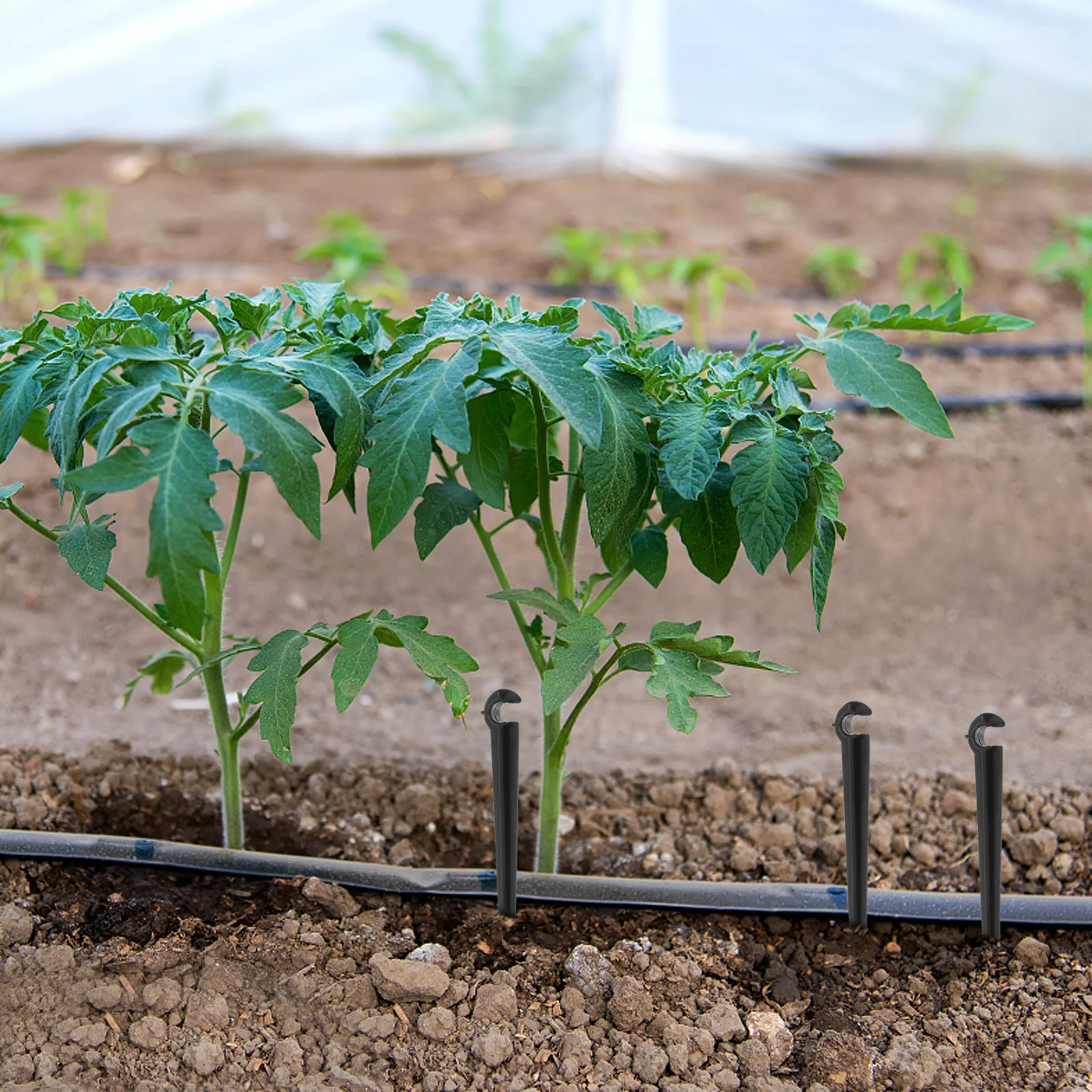 

50Pcs Drip Irrigation Support Stakes ABS Durable Ground Insert Rod Irrigation System Parts Garden Watering Brackets