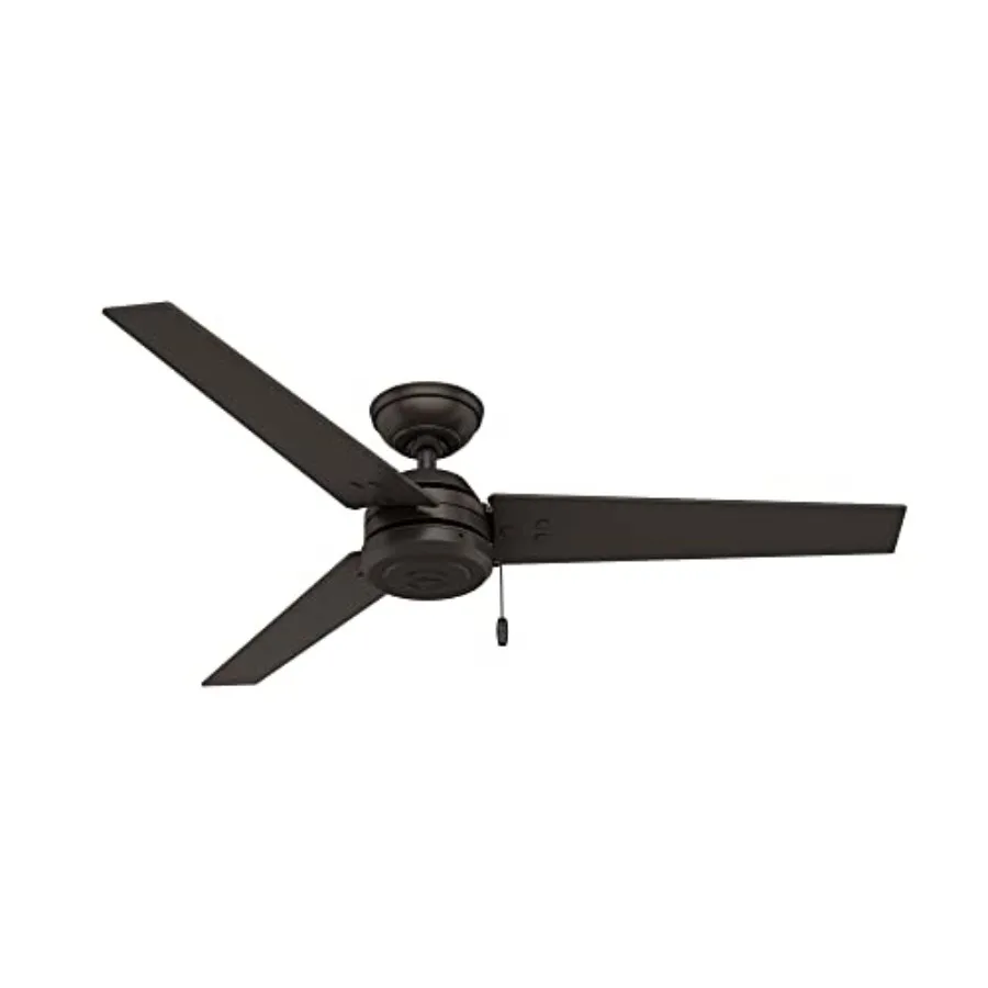 52 inch Outdoor or Indoor Ceiling Fan No Light - Bronze Ceiling Fan without Light, For Patio Porch Garage or Living Room, Stand
