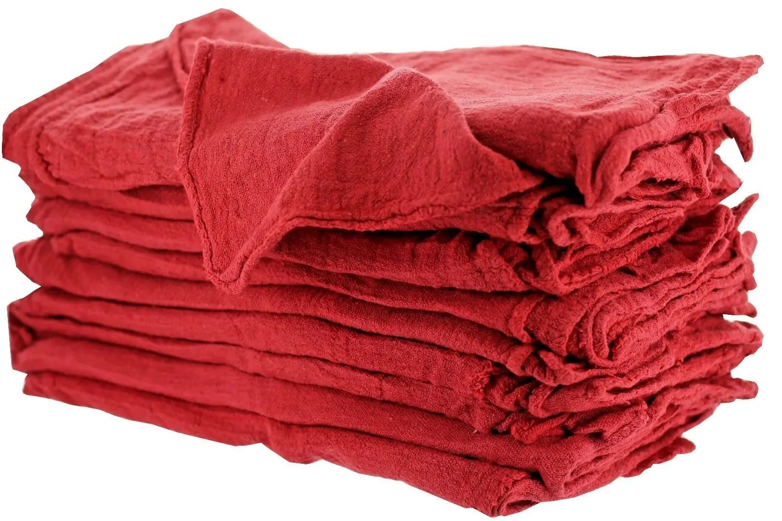 SW 500 INDUSTRIAL A-GRADE SHOP RAGS / CLEANING TOWELS RED