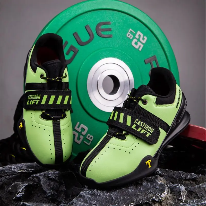 Professional Weight Lifting Shoes Unisex Brand Squat Hard Pull Shoe Top Quality Sports Shoes Breathaable Leather Training Shoes