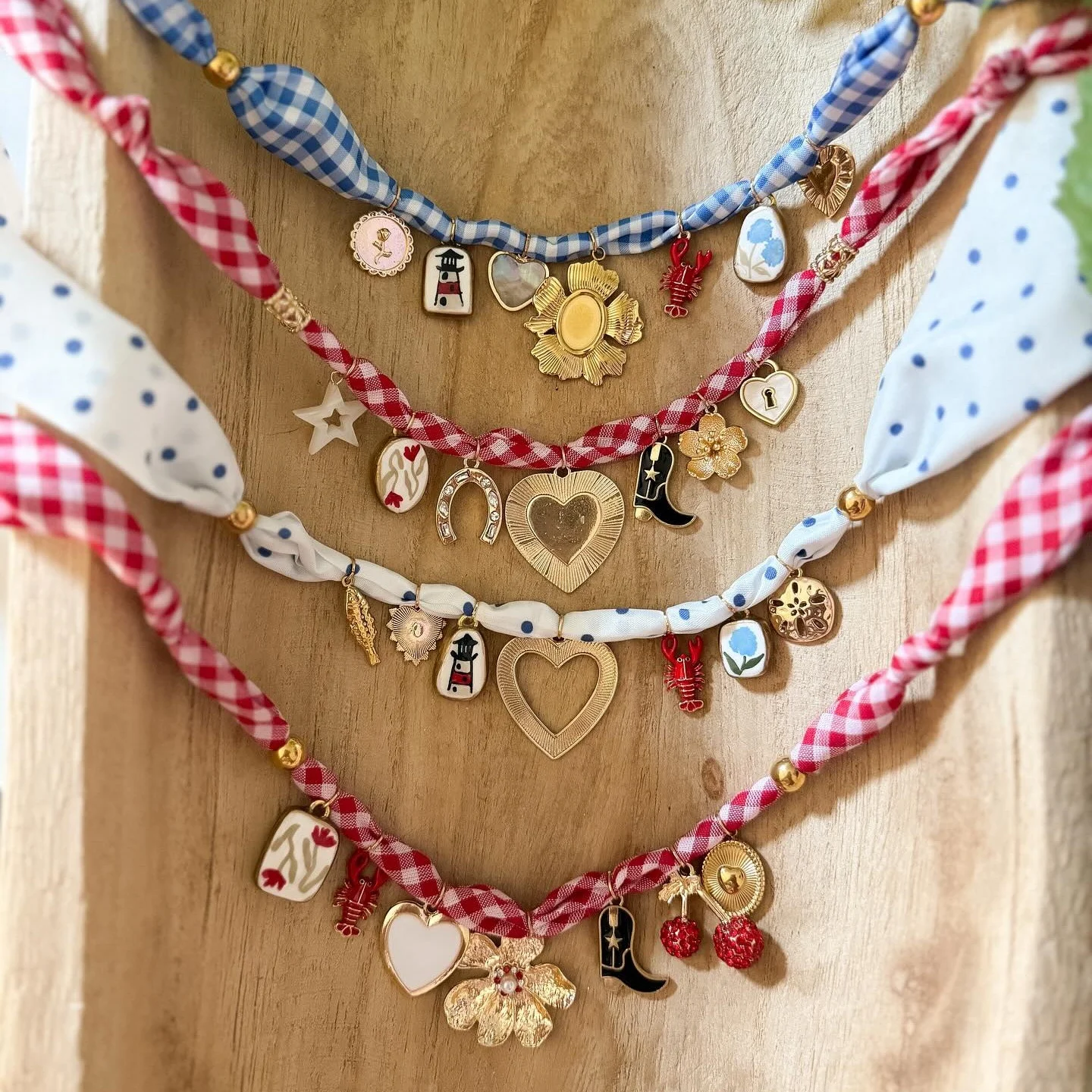 

Personalized New DIY Charm Pendant Forest Style Small Fresh Floral Necklace Pendant With Silk Scarf Chain Women Christmas Gift