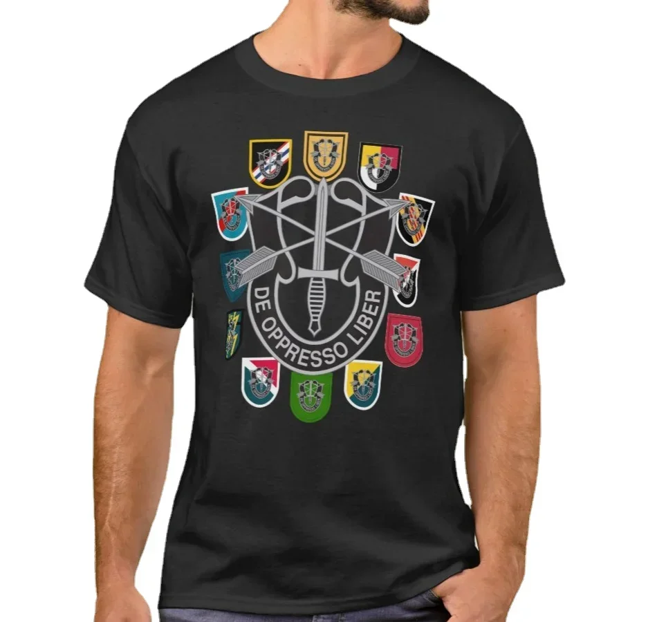 

Creative Design US Army Special Forces Groups Green Beret Patch T-Shirt. Summer Cotton Short Sleeve O-Neck Mens T Shirt New