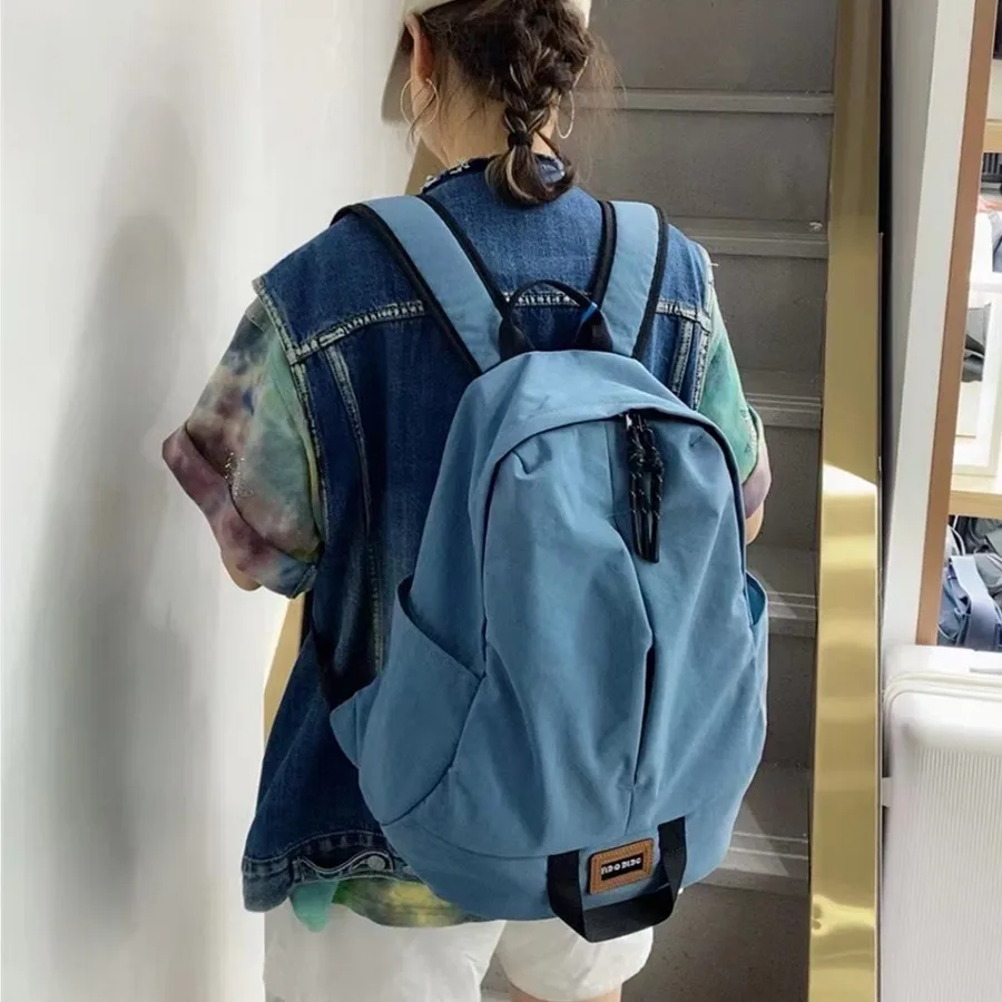 FIDO DIDO Ransel Modis Tas Pria Tas Wanita Tas Travel Ransel Pelajar Tahan Air Nilon Kepadatan Tinggi Asli 2460