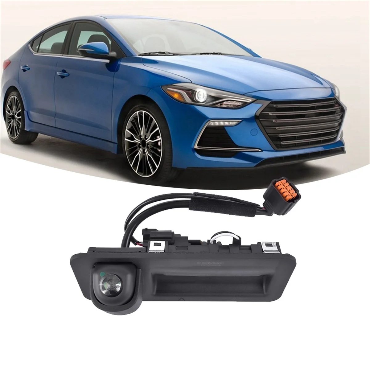 95760-F2001 New Rear View Camera Reverse Camera Parking Backup Camera with Handle for Hyundai Elantra 2017 2018