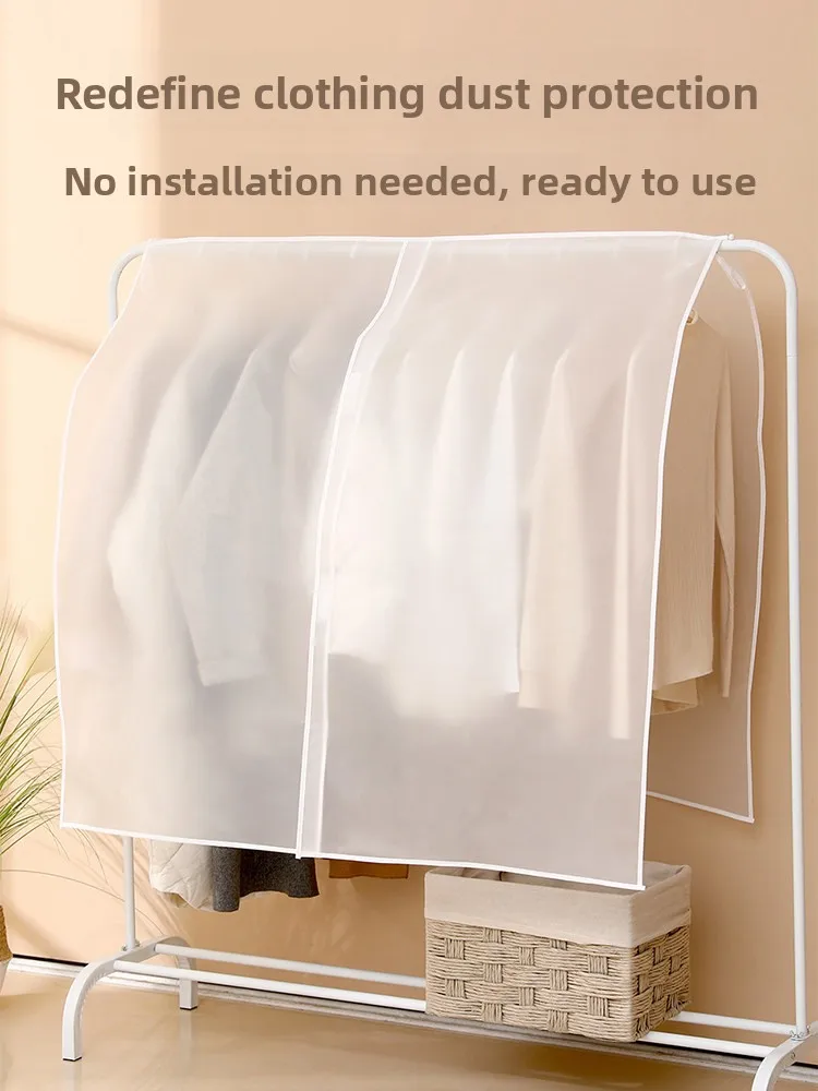 

Floor Standing Dust Cover Coat Ra Home Wardrobe Closet Hanging Bag Clothing Cover Wide Storage Sve Dustproof Bag