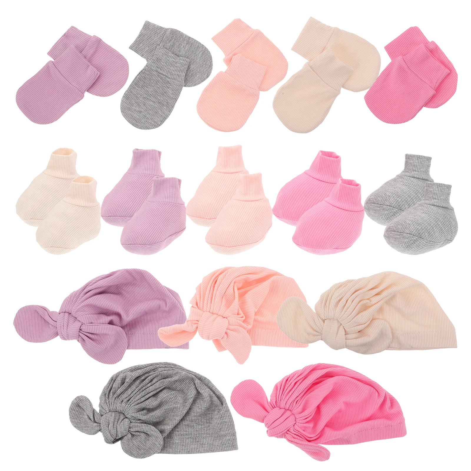 

Protective Suit Gloves Newborn Socks Hospital Mittens Girl Infant Hats Protection
