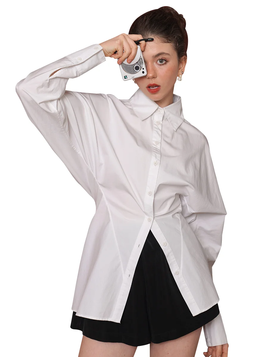 

Women's slim waist shirt, newly arrived, autumn and winter