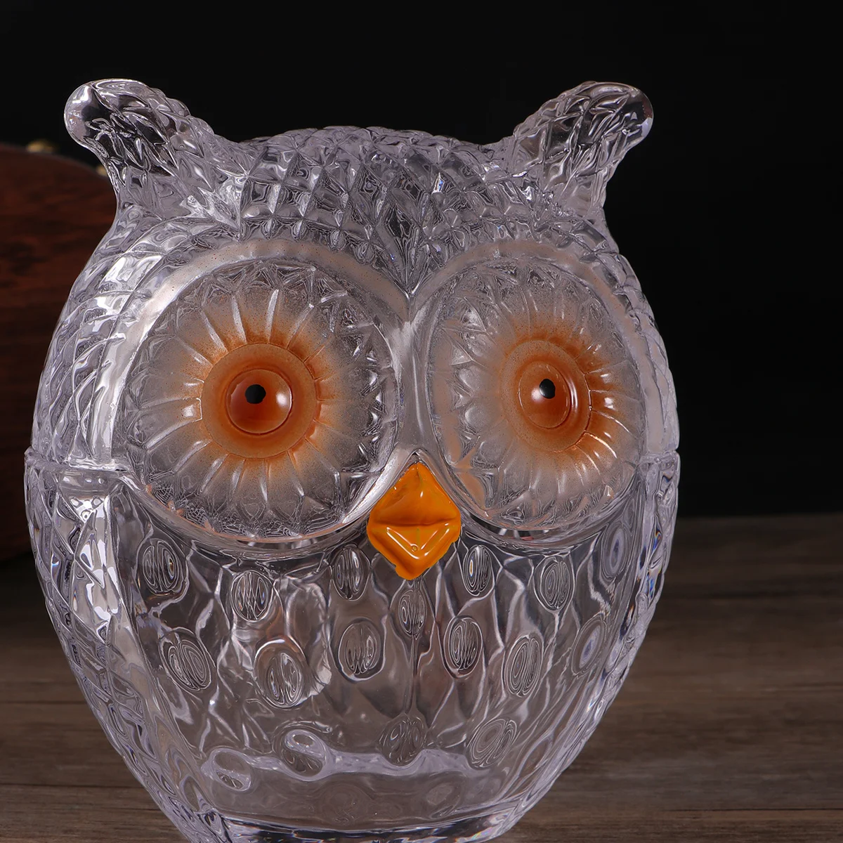 

1Pcs Owl Glass Cup Lead-Free Glass Water Container Creative Pattern Candlestick Office Home Camping Travel