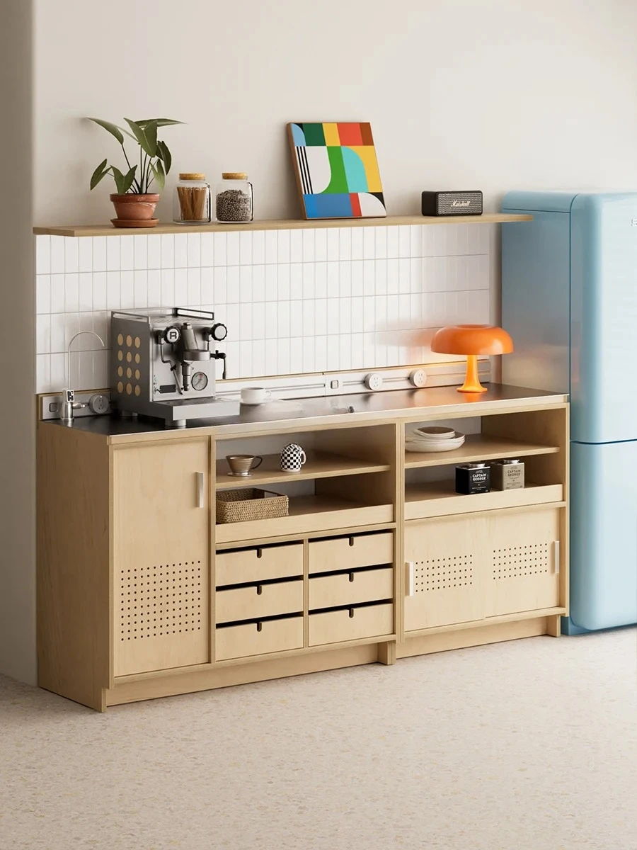 ZYY module combination dining side cabinet integrated storage cabinet against the wall combination tea cabinet