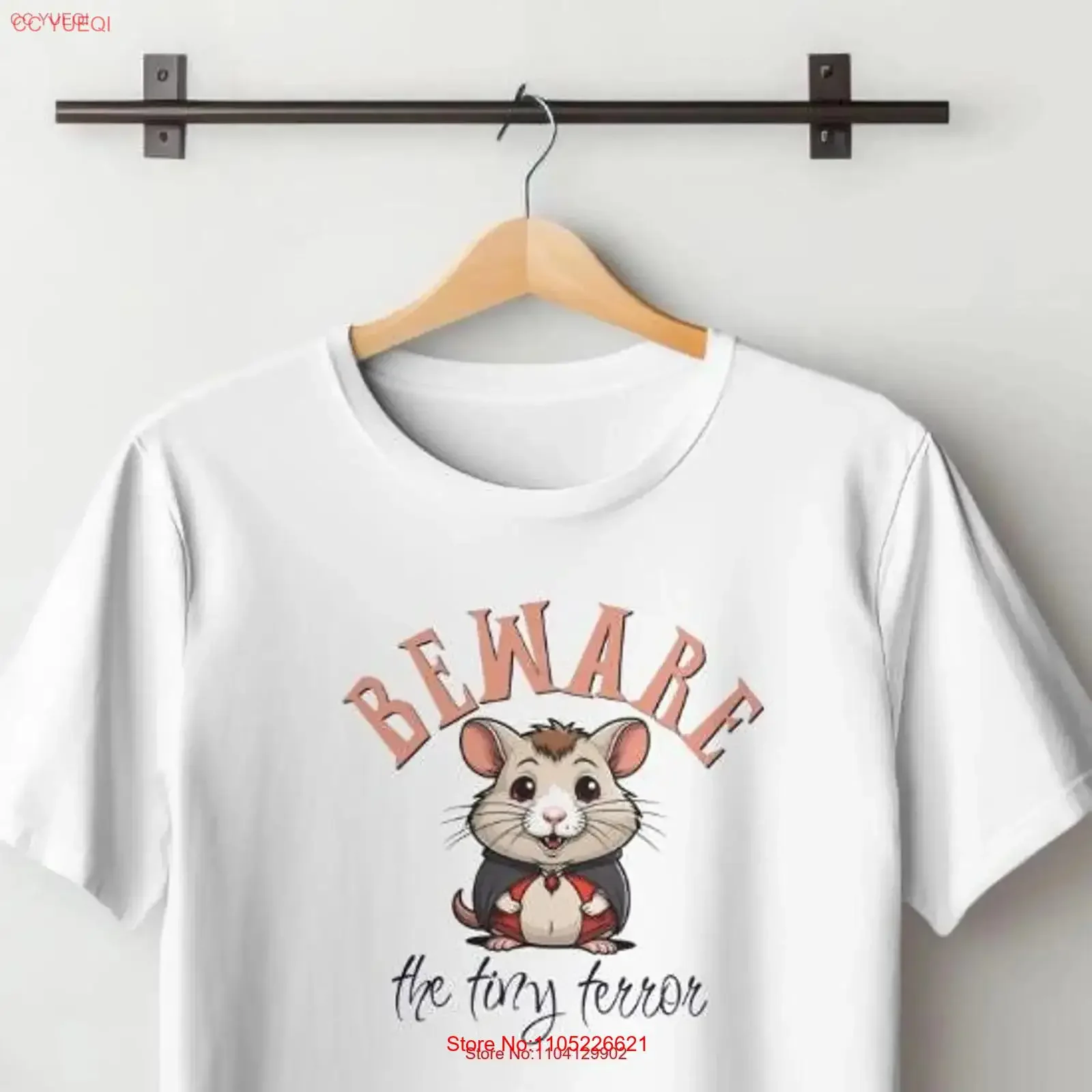 Cute Hamster Halloween T Shirt Perfect For Lovers Ideal Present Owners Spooky Season Vampire vintage Washed designer clothes