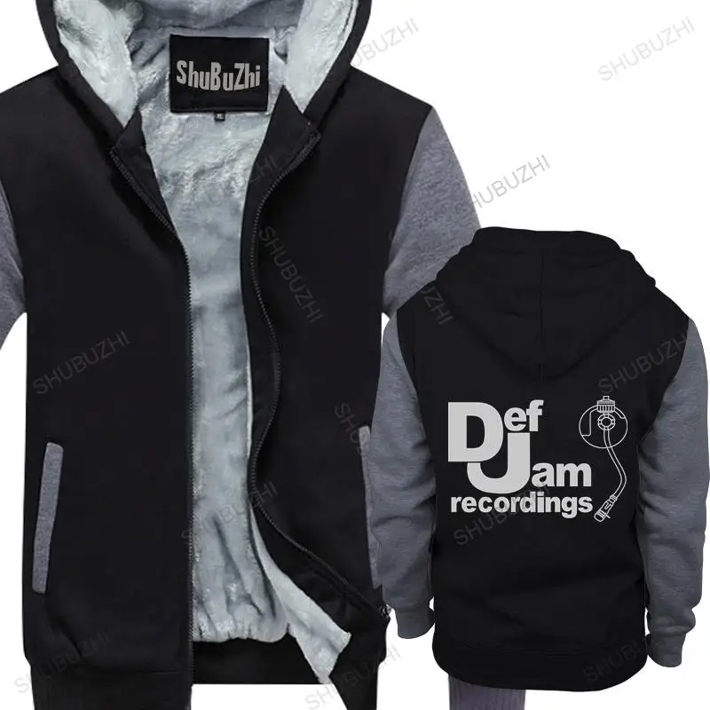 

Men thick hoodies pullover DEF JAM RECORDINGS jacket MUSIC warm hoody homme bigger size thick sweatshirt male coat