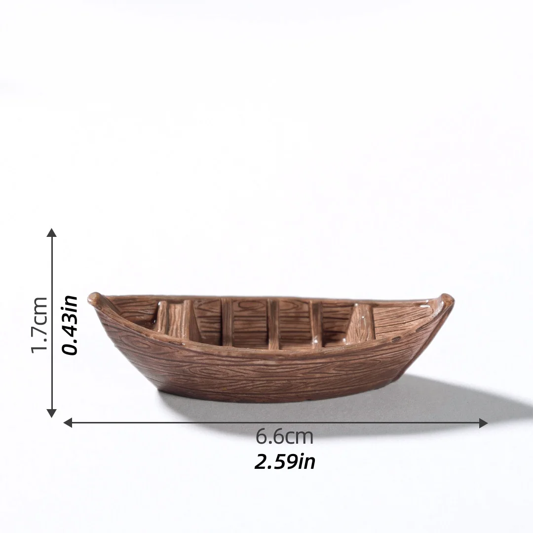 7pcs Boat Ornaments Decorations, Tabletop Decorative Crafts, Ocean-Themed Ornaments, Micro Landscape Masterpiece-Level Additions