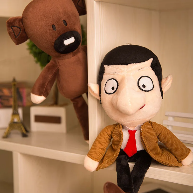 Zabawa Mr Bean miś pluszowy zabawka komedia kreskówka figurka postaci z filmu słodkie zwierzę dziecko wypchana lalka Mini poduszka dekoracja miękkie