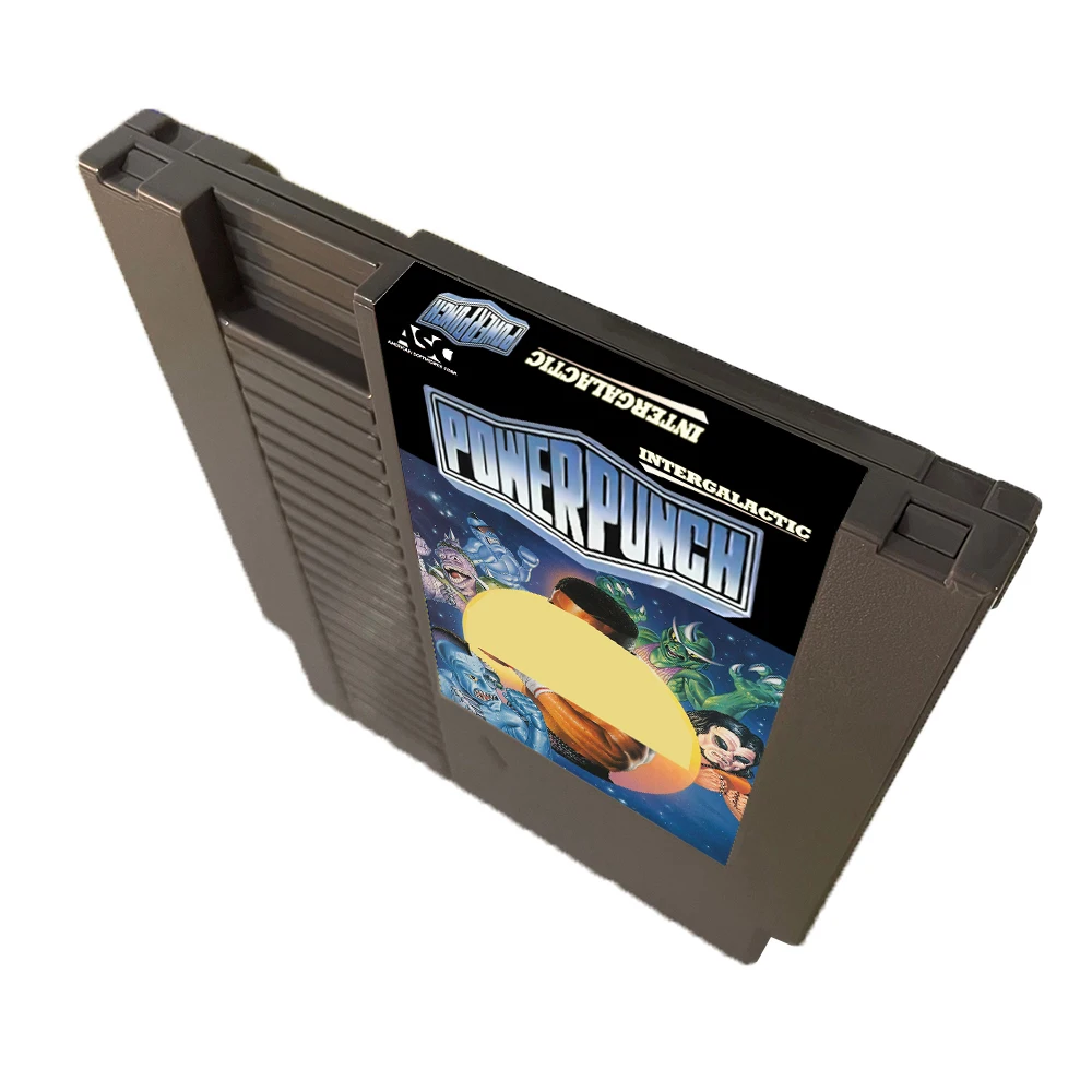 Майк Intergalactic Power Punch для NES Super Games, 72 контакта, 8-битный картридж с игровой картой, для игровой консоли NES в стиле ретро - английский